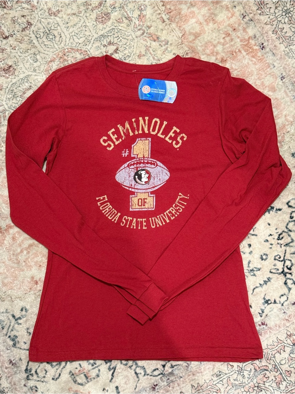 Florida State University Seminoles Women’s Long Sleeve Crew Tee - Red